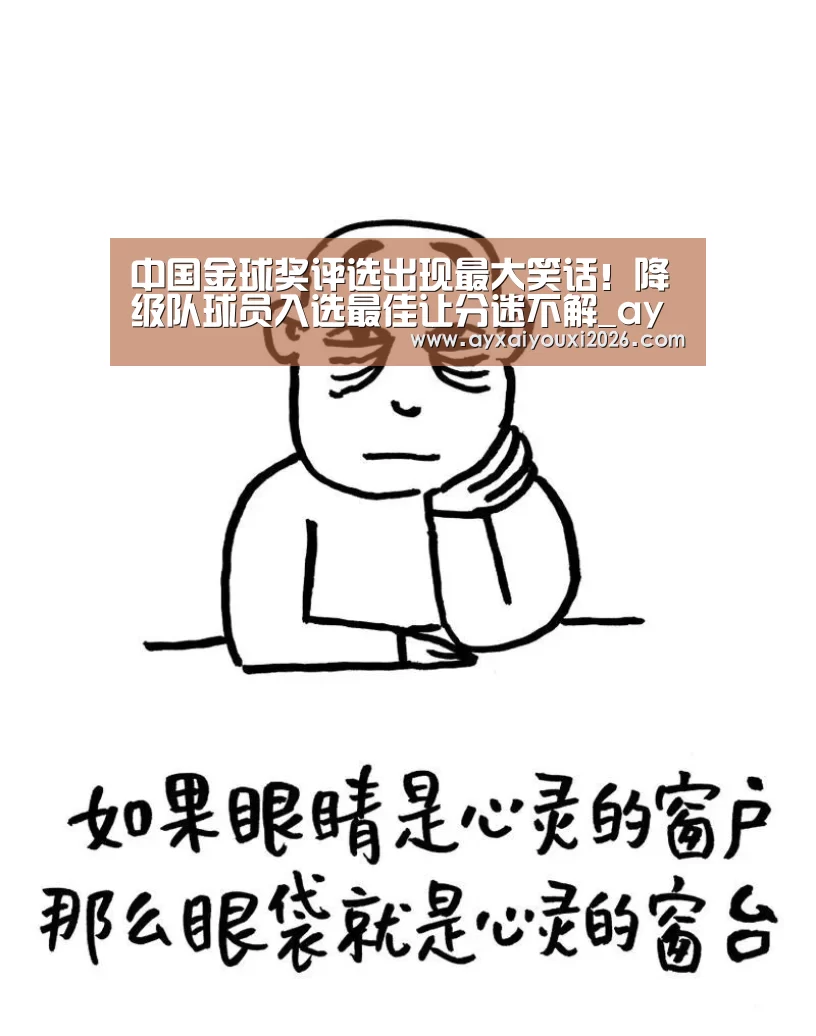 中国金球奖评选出现最大笑话!降级队球员入选最佳让分迷不解_ayx(图3) 爱游戏